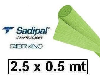 Бумага крепированная 50x250 лайм 12436 12402 sadipal (8427973124366)