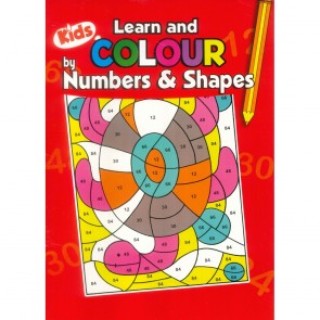 COLOURING BOOK NUMBERS AND SHAPES