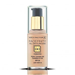 Max Factor Facefinity 3-In-1 All Day Flawless Foundation  SPF 2  Light Ivory 4  3 ml