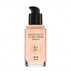 Max Factor Facefinity 3-in-1 All Day Flawless Foundation  SPF 20  55 Beige (Packaging May Vary)