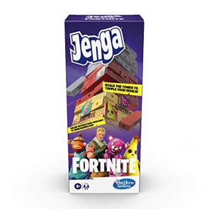 Hasbro Gaming Jenga: Fortnite Edition Game  Wooden Block Stacking Tower Game for Fortnite Fans  Ages 8 and Up