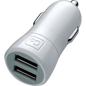 Go Travel Twin USB In-Car Cigarette socket Smartphone Charger (2.1A) (Ref 039)